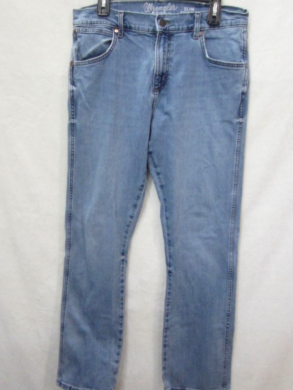 Wrangler Retro Slim Straight Men's Cowboy Jeans Stonewashed 33X32 5 Pocket